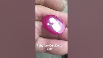 Mặt dây, mặt nhẫn đá Ruby lục yên chất kính 54 cara