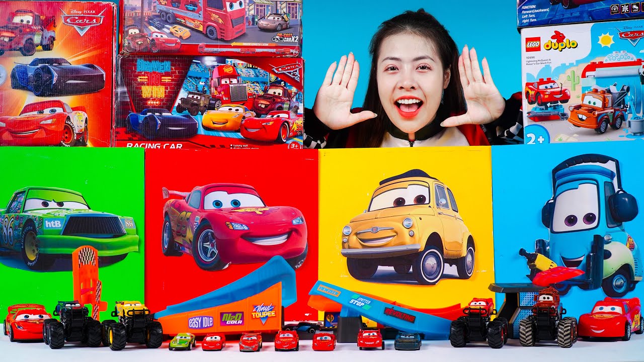 Disney Pixar Cars Unboxing Review | Lightning McQueen, Mack, Doc