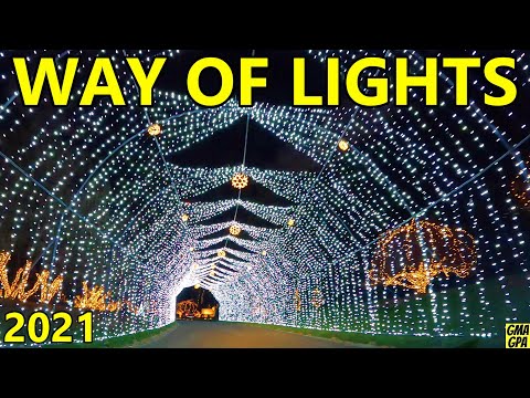 Video: Way of Lights Màn trình diễn Giáng sinh ở Belleville, Illinois