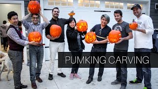 Pumking carving 2018: WMU International students at Campus Ministry.