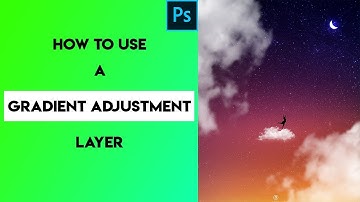 How to use gradient adjustment layer// Photoshop tutorial