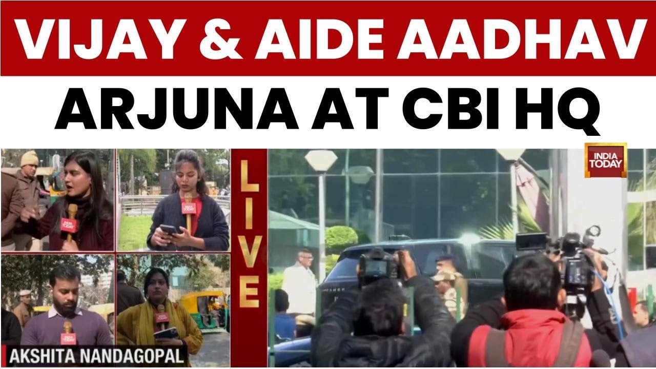 TVK Chief Vijay Questioned by CBI in Delhi, Supporters Show Muted Solidarity | India Today News