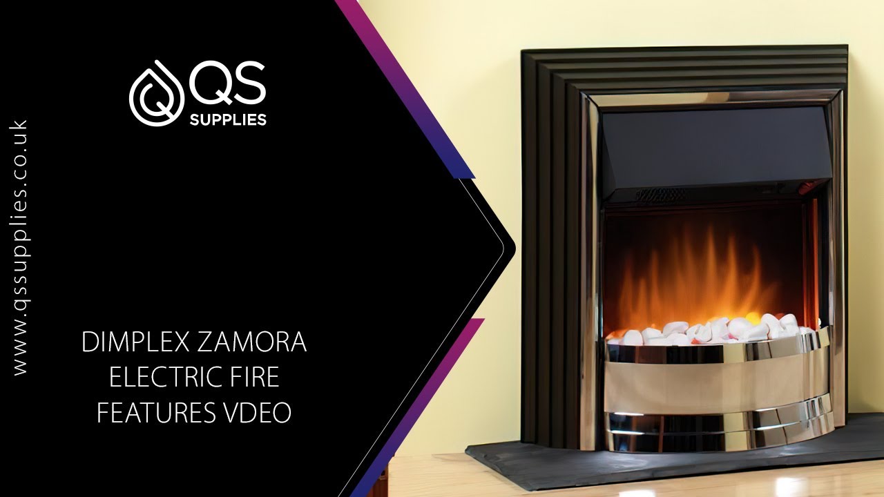 Dimplex Zamora Optiflame Electric Freestanding Fire - YouTube