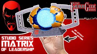 LIGHT THE TOUCH! | Studio Series '86 MATRIX OF LEADERSHIP: EmGo's Transformers Reviews