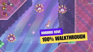 Super Mario Bros. Wonder - Robbird Cove 100% Completion Walkthrough - All Flower Coins