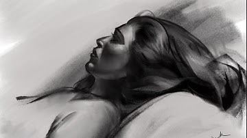 Digital charcoal sketch. #digitalart #ipadart #shorts #art #drawing #sketch #procreate