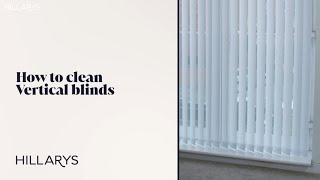 How to clean Vertical blinds