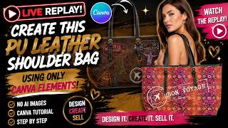 Create Print-on-Demand Tote Bags with Canva AI & The Divine Genie 👜✨ | POD Design Tutorial (Live)