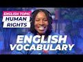 Topical english vocabulary  english words about human rights