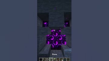 Create an AUTOMATIC NETHER PORTAL DOOR in Seconds! 🔥 #minecraftshorts