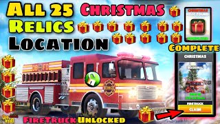Off The Road All 25 Christmas 🎁 Relics Locations🔥|| Unlocked Otr V.1.15.3 New Firetruck For Free😍