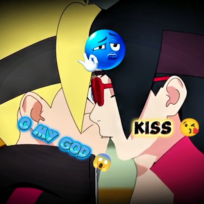 BORUTO AND SARADA FIRST KISS💋 #boruto#sarada