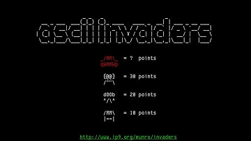Ascii-Invaders, Space Invaders clone