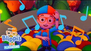 Blippi's Indoor Playground Song | Blippi Roblox Educational Gaming Videos For Kids