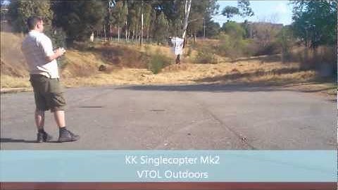 VTOL KK Singlecopter Outdoors