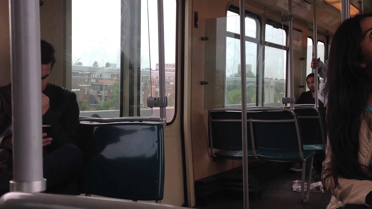 Ritje in RET metro type SG2 wagen 5238 en 5214