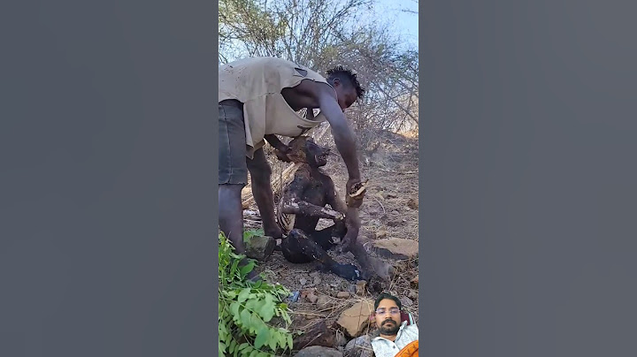 Hadzabe found a great monkey #hadzabetribe #satisfying #africa #food #villagelife #mombacho