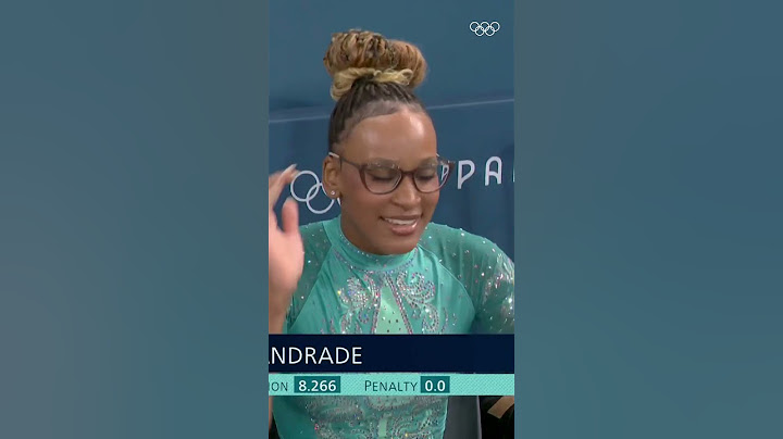 Rebeca Andrade representing all the myopic people out there 👓❤️ #Olympics #Paris2024