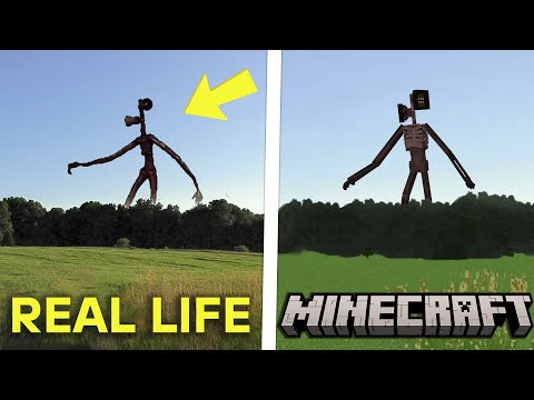 Siren Head - Minecraft Horror side-by-side Compilation