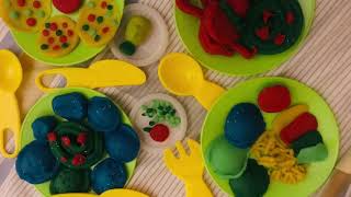 DIY How to make Play Doh Food  Miniature Fast Food for Barbie