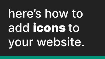 2 Step Process to Add Icons to Your Website (HTML)
