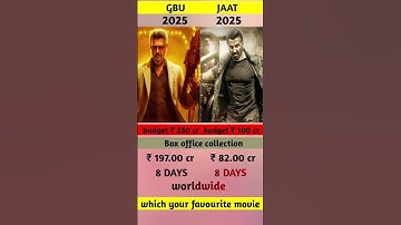 jaat vs good bad ugly movie box office collection | jaat 8 days collection 🔥#jaat #shorts
