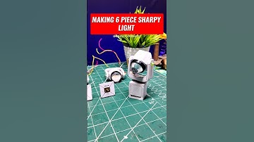 Making mini sharpy light 6 piece 😱🔥 DIY mini moving sharpy light #diy #viral #sharpylight #shorts