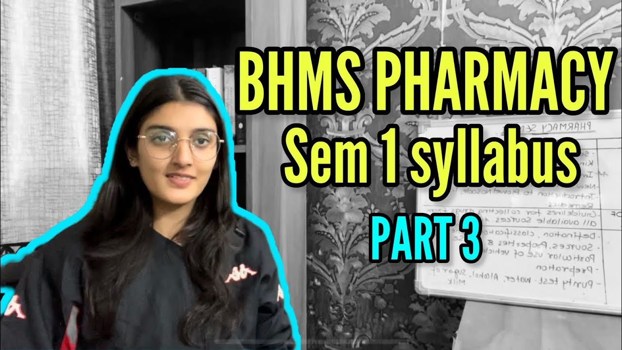 BHMS pharmacy sem 1 syllabus part 3