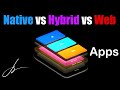 Native vs Hybrid vs Web apps