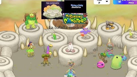 My singing monsters - Ricky y Gaby - la batalla musical - isla compositor
