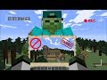 MARK THE FRIENDLY ZOMBIE BANNED US FROM HIS HOUSE MINECRAFT !!!