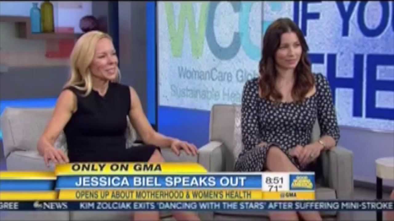 Jessica Biel and Saundra Pelletier on Good Morning America ...