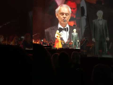 Andrea Bocelli Tampa FL 2023 "Besame mucho" Caroline Campbell, Brittany O'Connor & Paul Barris