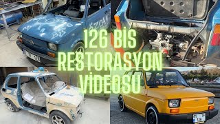 126 Bis Restorasyon Yapım Aşaması. Boyacıya Giderken Conta Yakıp Motorcuya Gıtmesı Gereken Araba