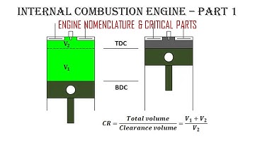 5.  Internal Combustion Engines -  Nomenclature & Critical parts