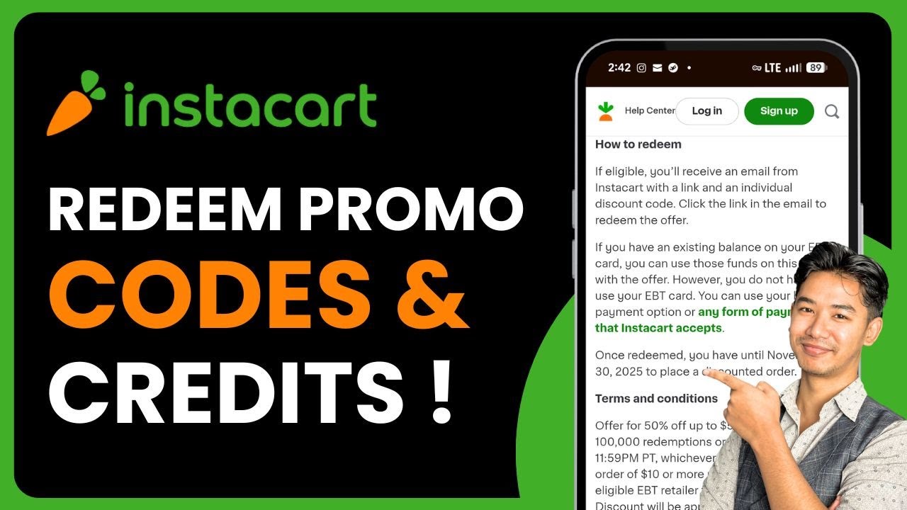 How to Redeem Instacart Promo Codes and Credits !
