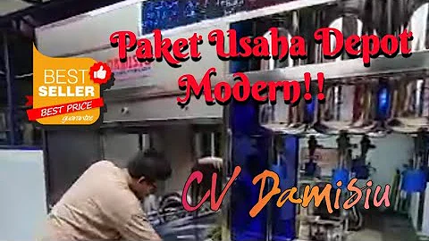 Paket Usaha Depot Air Minum Modern 3 Pengisian Stainless #depotairminum