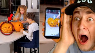 Using FaceFilters To Carve Pumpkins
