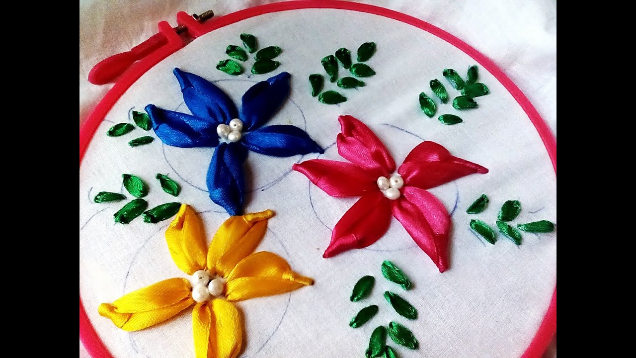 Beauty without extra effort: video lessons embroidery satin ribbons Beauty without extra effort: video lessons embroidery satin ribbons