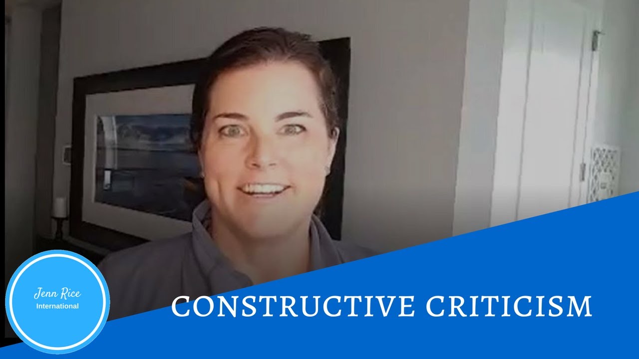 Constructive Criticism - YouTube