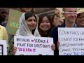 Malala Yousafzai Greta Thunberg Join Climate Protest In Stockholm Malala Yousafzai Greta Thunberg Join Climate Protest In Stockholm