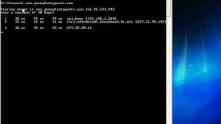 using trace route (tracert) in Windows
