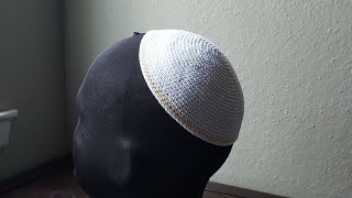 kippa judía a crochet paso a paso.. suscribete y comparte#crochet #kipa