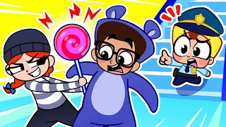Mall Ice Cream Stealer 🍨🍦🍧 Baby Police Save The Day 😍 Funny Cartoons For Kids & Nursery Rhymes