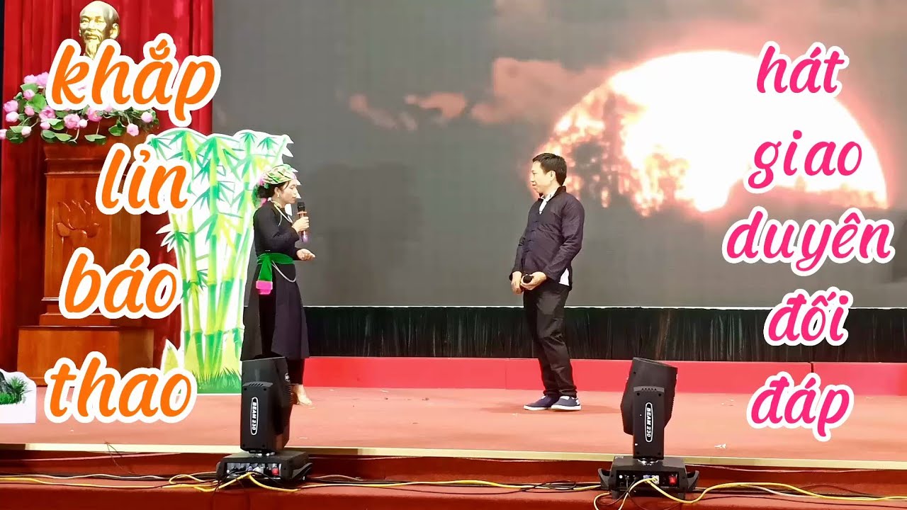 khắp lỉn báo thao ĐVN xã minh lương hát giao duyên đối đáp liên hoan hát nôm tày văn bàn lần thứ ba