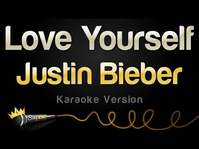 Justin Bieber - Love Yourself (Karaoke Version) class=