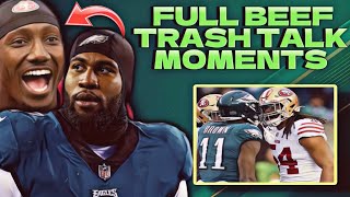 EPIC BEEF: 49ers vs. Eagles Trash Talk +  Players React (Full Compilation)