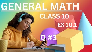 Ex 10.1 | Question no 3 | General math | class 10 | arts math 10 class |ex 10.1 q 3 | #artsmath