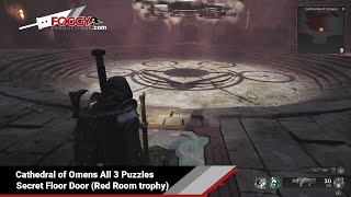 Remnant 2 - Cathedral of Omens All 3 Puzzles and Secret Floor Door (Red Room trophy)