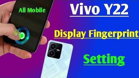 Vivo Y22 in display fingerprint setting | vivo y22 me in display fingerprint kaise lagaen | vivo y22